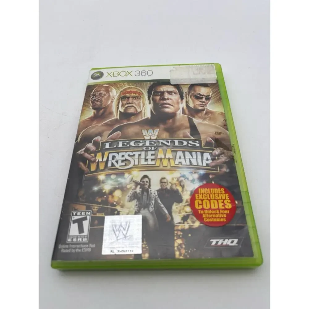 WWE Legends of WrestleMania (Microsoft Xbox 360, 2009) Tested Works VG Condition
